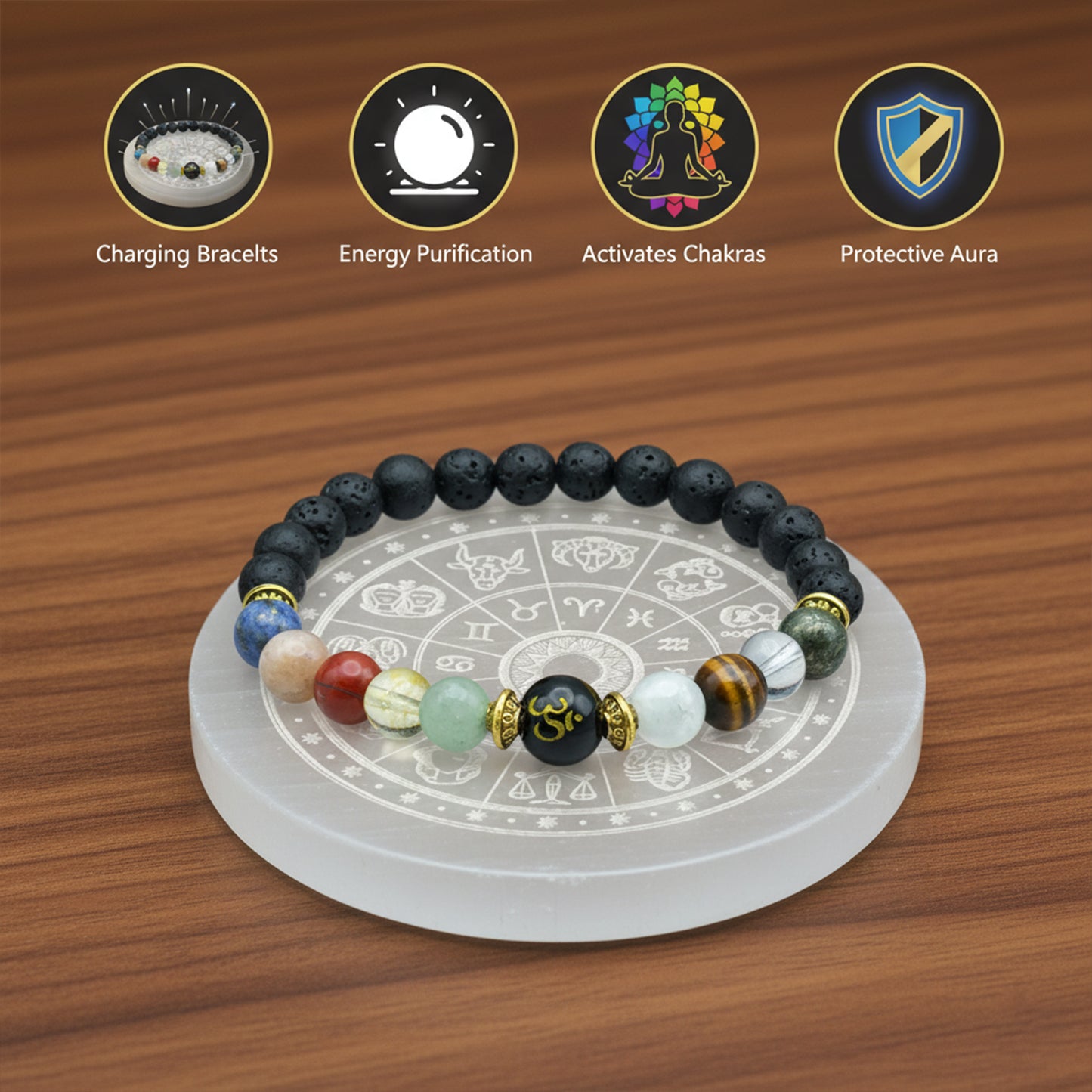 Grah Shanti Combo with Navgrah Shanti Bracelet with Selenite Plate