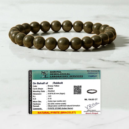 Siddh Dhan Vridhi Pyrite Bracelet